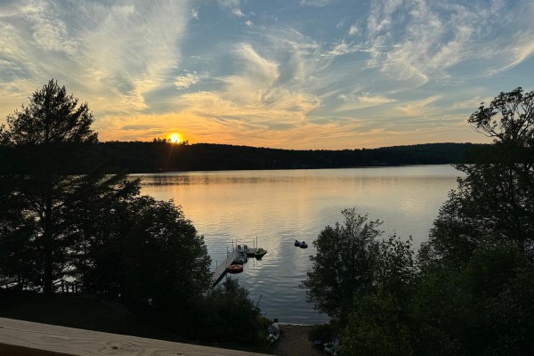 Enjoy gorgeous sunsets from the deck!