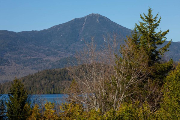 Whiteface Mountain, which is directly across the lake!