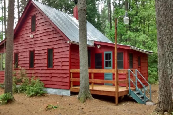 Cabin, back porch