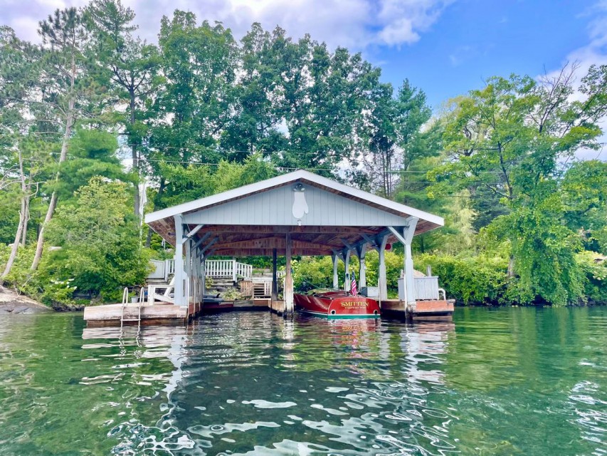 Boat and swim dock