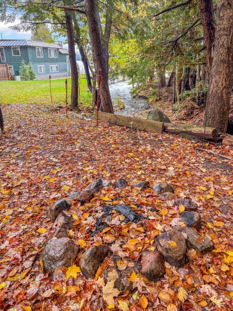 Fire Pit Along Minnow Brook