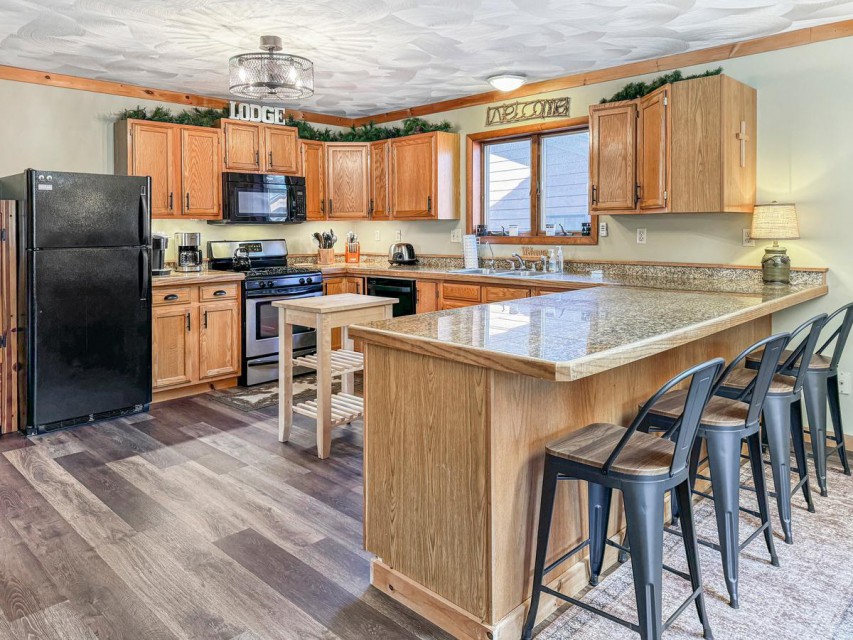 Upstairs Fully Equipped Kitchen