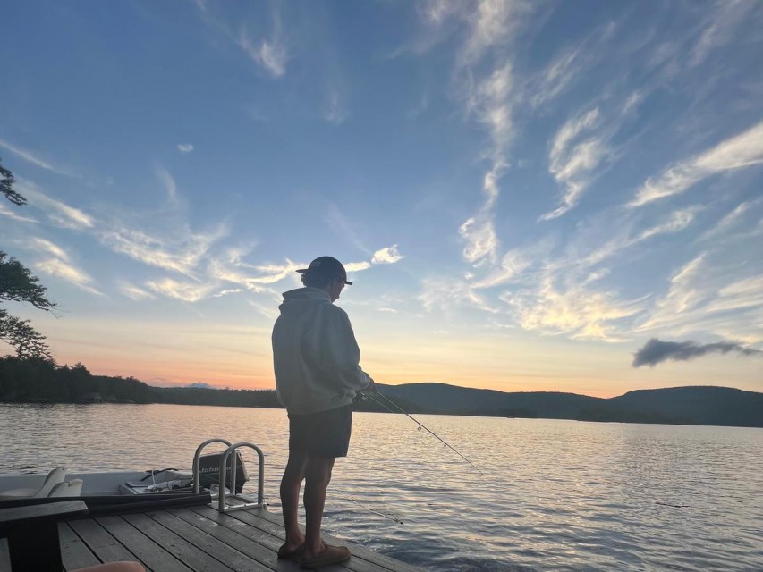 Easy fishing off the dock