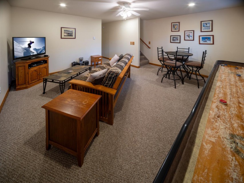 Our lower level media & game room, let the games begin!