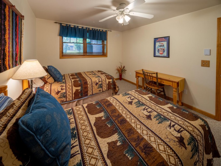 Our 4th bedroom and in our lower level, note the desk!