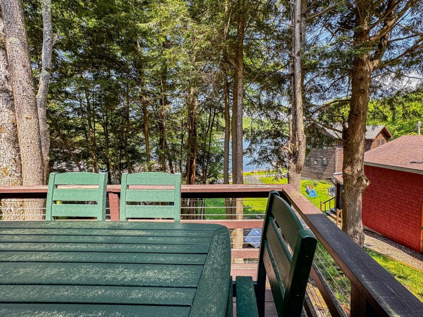 Shaded Deck Overlooking 4th Lake