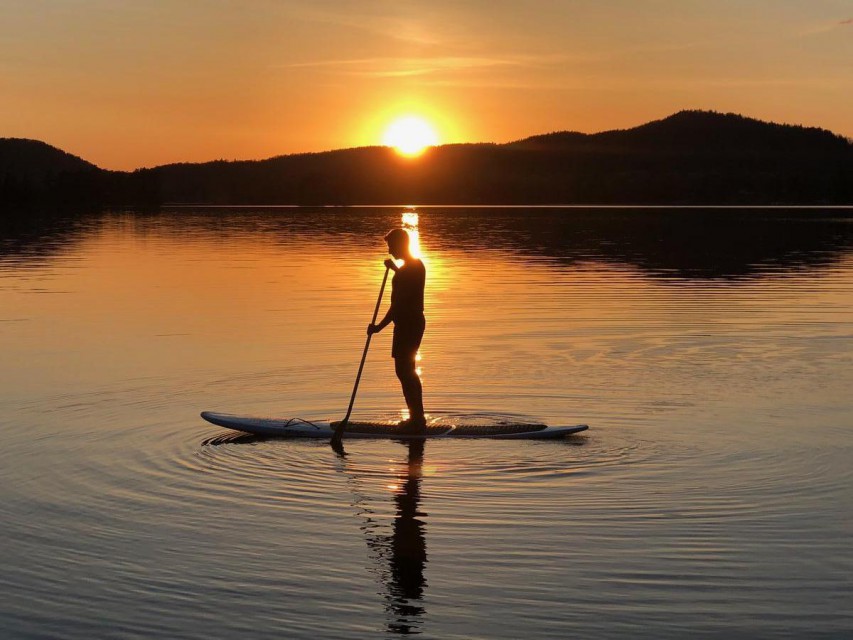 Sunset Paddle Boarding