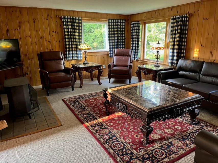 Fireplace and Television