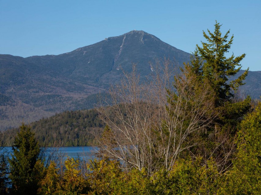 Whiteface Mountain, which is directly across the lake!