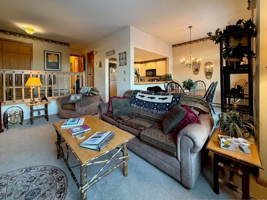 Another view of the living room, into the dining area!