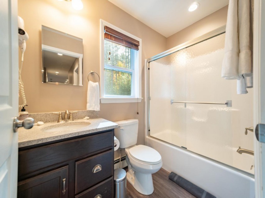 The full bathroom down the hall for guests