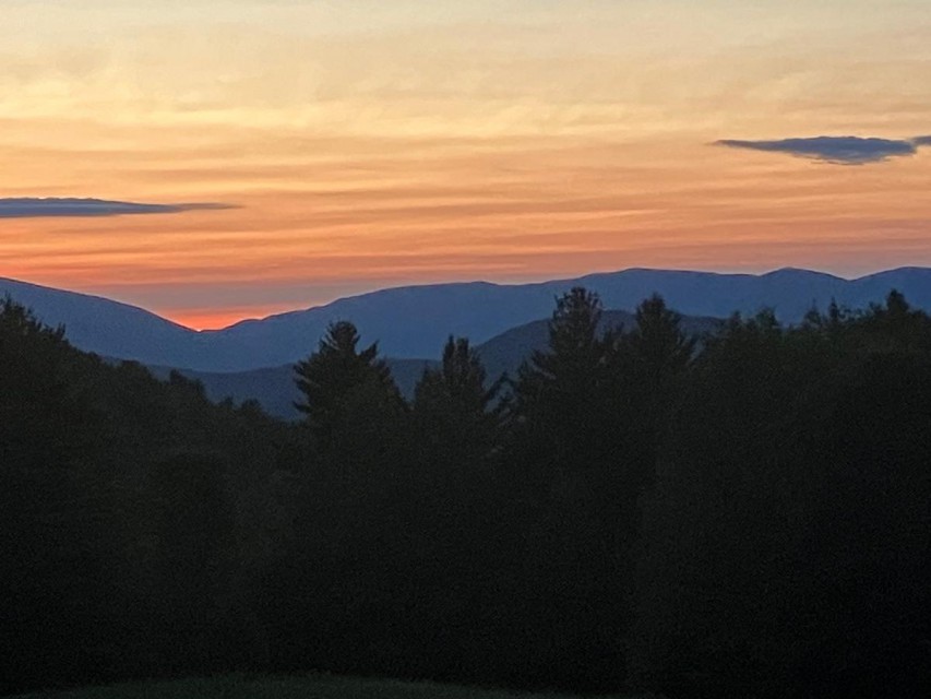 Sunset from the Bourbon-sipping Deck