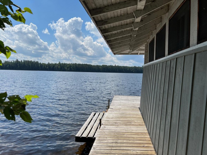 View from the canoe house dock
