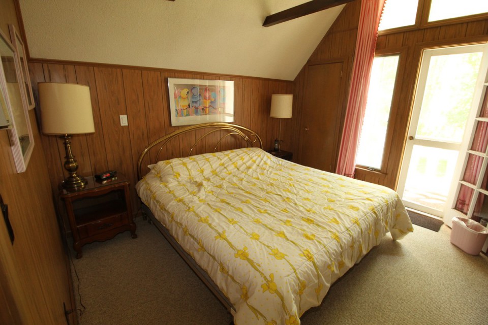 King bedroom on upper level